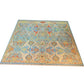 Garos Design Handspun Wool Hand Knotted Ferozi 10 X 8 FT