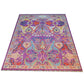 Garos Design Handspun Wool Hand Knotted Purple 9.5 X 6 FT