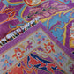 Garos Design Handspun Wool Hand Knotted Purple 9.5 X 6 FT