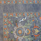 Abstract Handspun Wool Hand Knotted Sage Green 9 X 6 FT