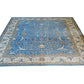 Blue/Beige Hand Knotted Woolen Carpet