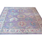 Purple/Lailac, Hand Spun Wool, Hand Knotted Loose Laid Carpet 10 x 8 FT