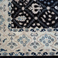 Black/Beige Hand Knotted Woolen Carpet