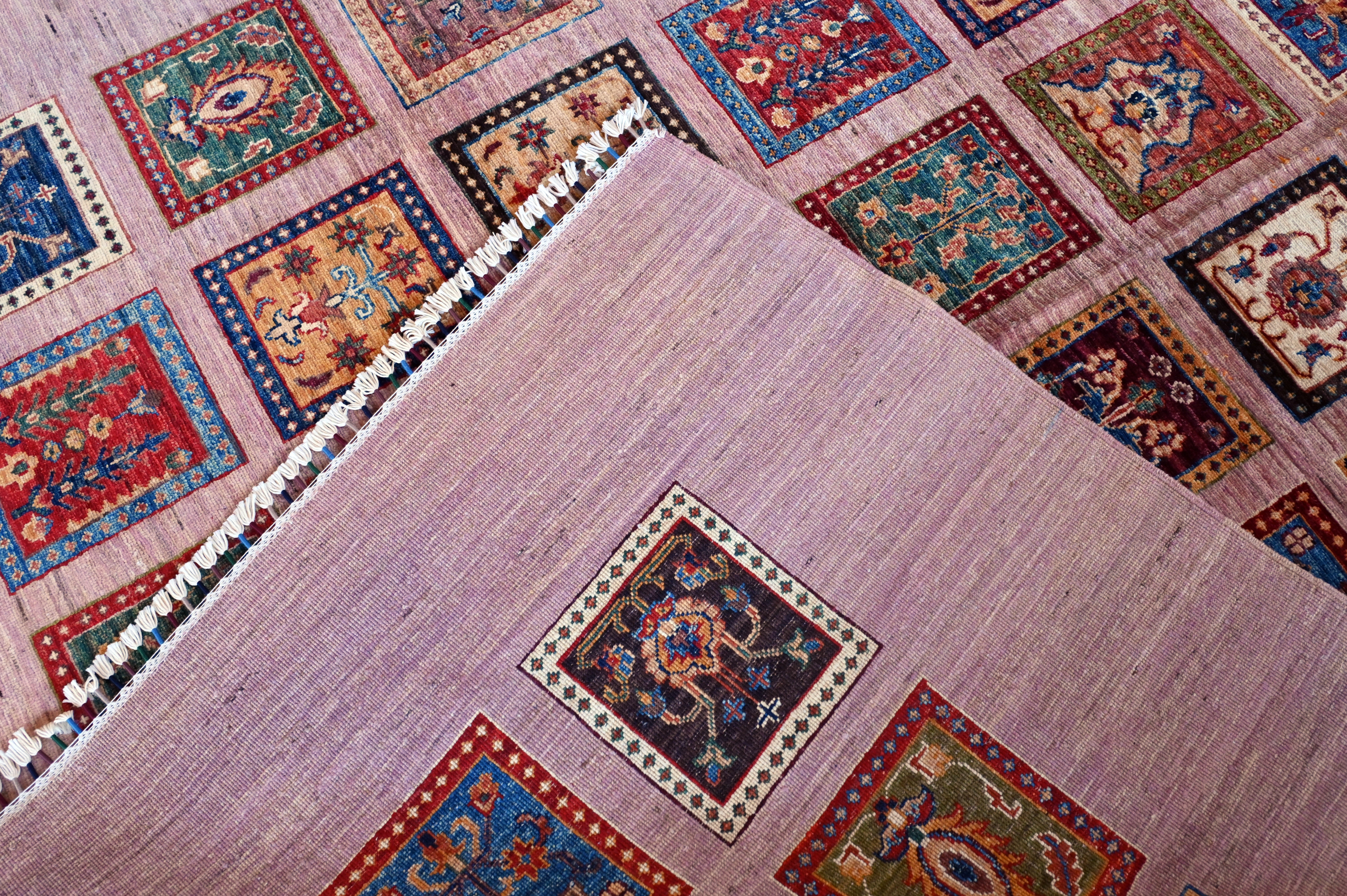 Hand Knotted Carpet, Pink 10 X 7 FT