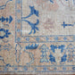Hand Spun Wool Hand Knotted Loose Laid Carpet Over Dyed