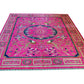 Hand Knotted Carpet Hot Pink
