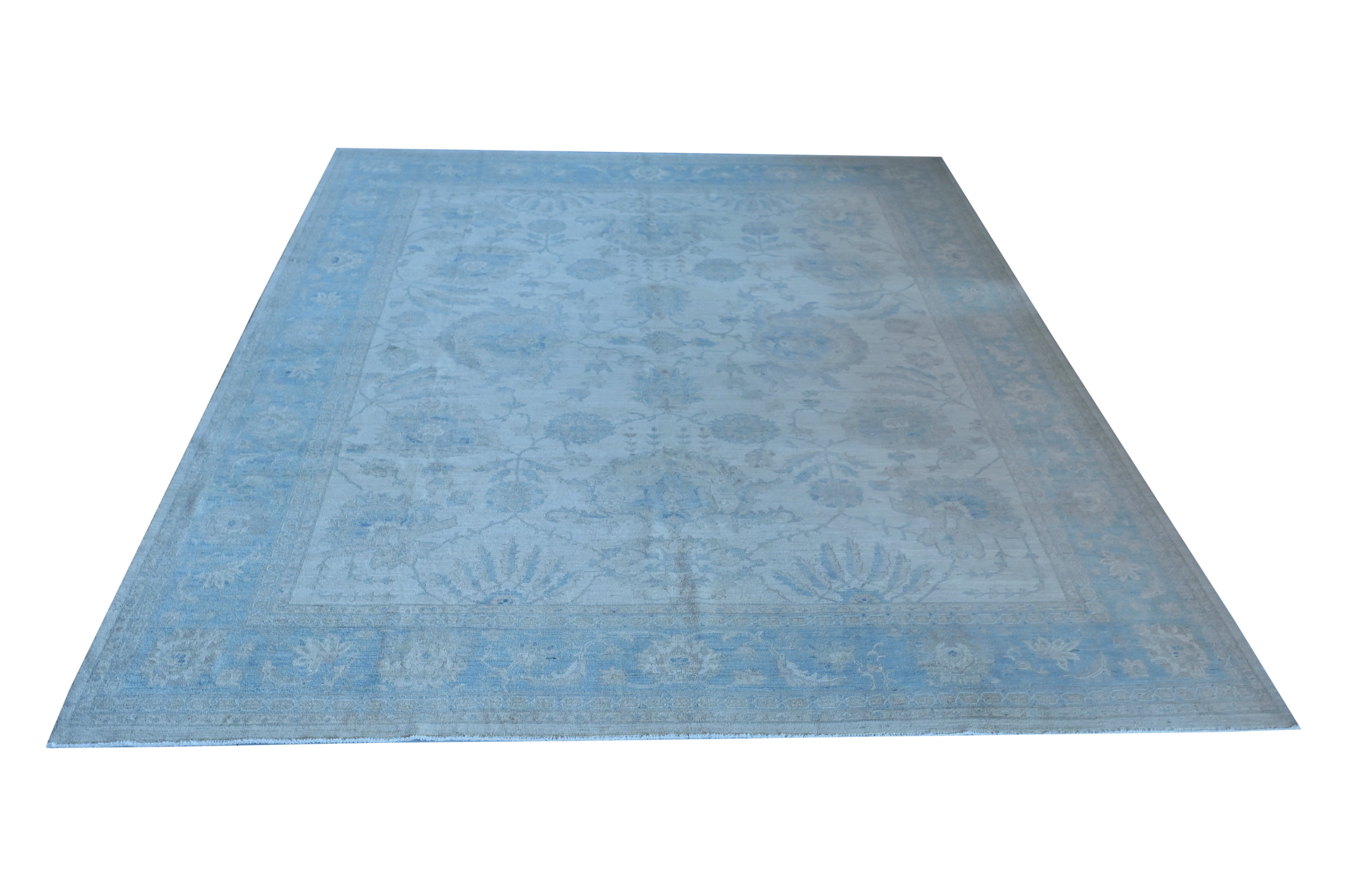 Hand Knotted Carpet Cream 12 X 9 FT