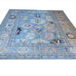Hand Spun Wool Hand Knotted Loose Laid Carpet Blue