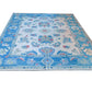 Hand Spun Wool Hand Knotted Loose Laid Carpet Blue