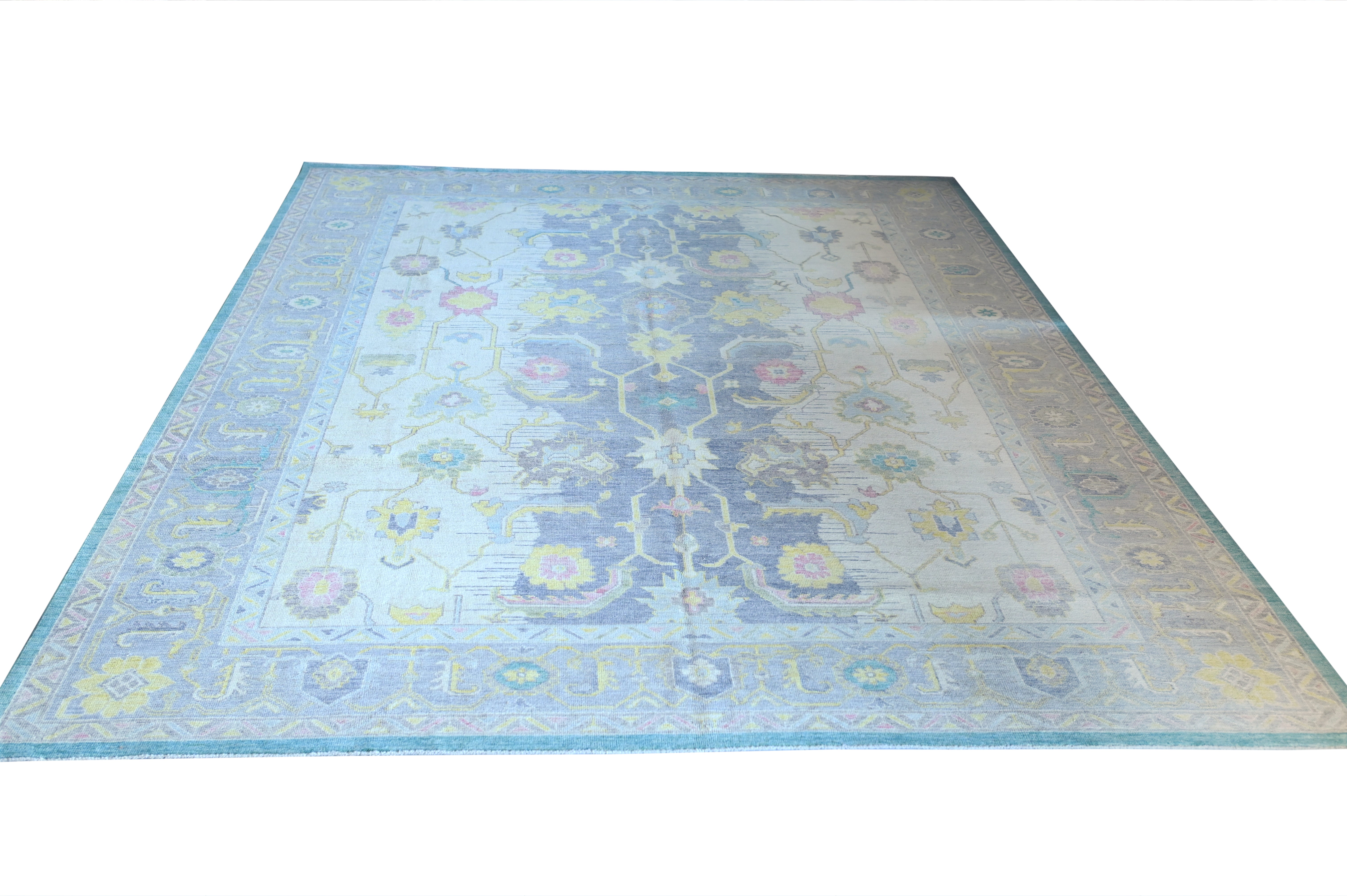 Hand Knotted Carpet Grey/White 13 X 10 FT