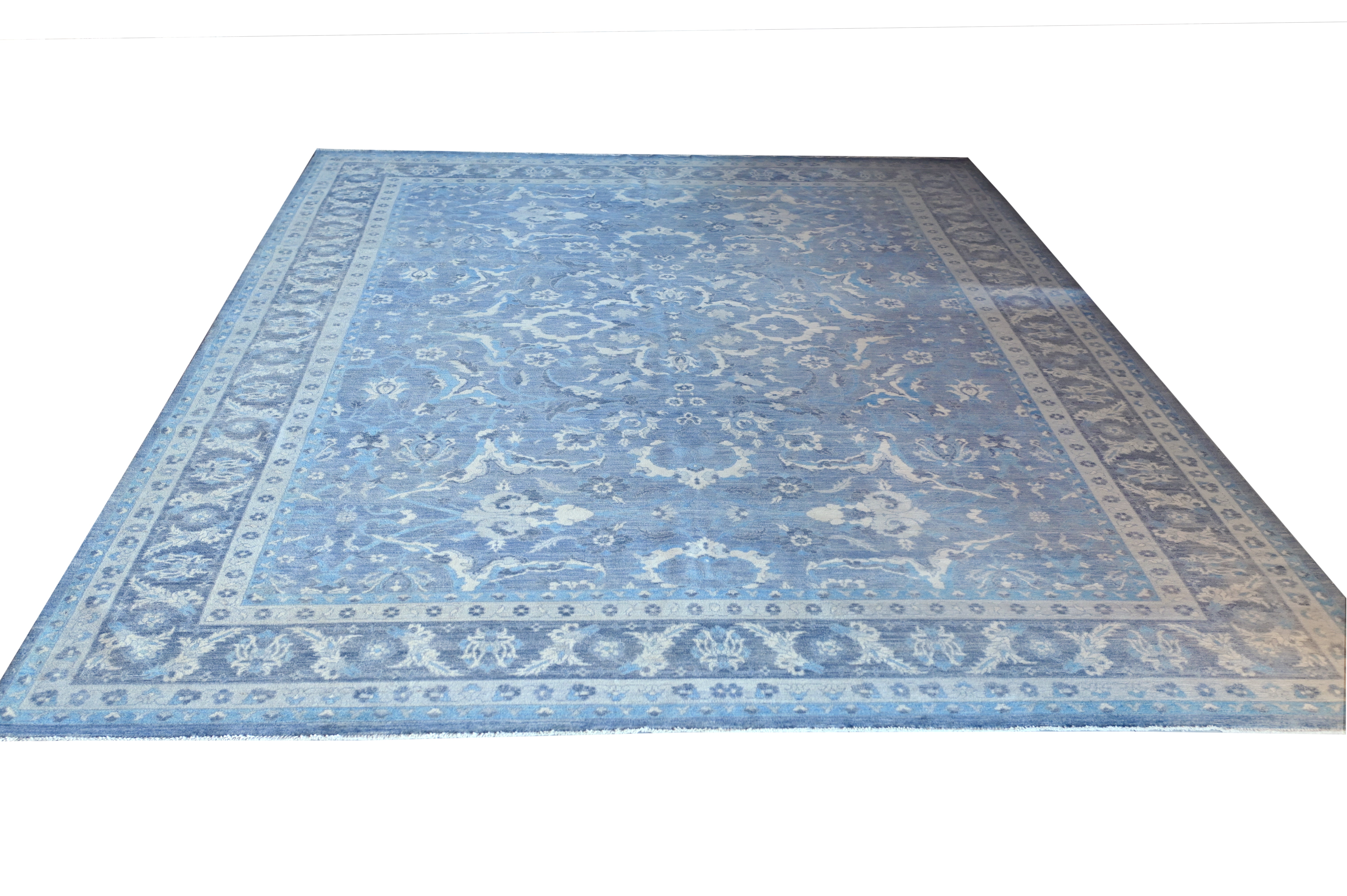 Hand Knotted Carpet Blue 14 X 10 FT