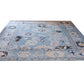 Hand Spun Wool Hand Knotted Loose Laid Carpet Blue