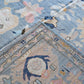 Hand Spun Wool Hand Knotted Loose Laid Carpet Blue