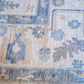 Hand Spun Wool Hand Knotted Loose Laid Carpet Blue 20 x 14 FT