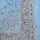 Tabriz Royal Wool and Silk on Silk Base Cream/Peach Fine Hand Knotted
