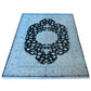 Tabriz wool and silk, black/beige , fine hand knotted
