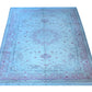 Tabriz Wool and Silk Cream Pink Fine Hand Knotted 10 X 7 FT