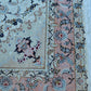 Tabriz Wool and Silk Cream/ Peach Fine Hand Knotted