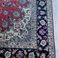 Tabriz Wool and Silk Maroon/Black Fine Hand Knotted 10 X 7 FT