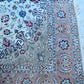 Ispahan Wool and Silk Cream/Brown Fine Hand Knotted