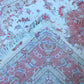 Tabriz Wool and Silk Cream/ Peach Fine Hand Knotted