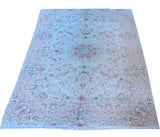 Tabriz Royal Wool and Silk on Silk Base Gold/Beige Fine Hand Knotted 10 X 7 FT