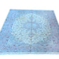 Tabriz Wool and Silk Cream Pink Fine Hand Knotted 11 X 8 FT