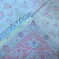 Tabriz Wool and Silk Cream Pink Fine Hand Knotted