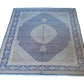 Tabriz Wool and Silk Pink/Blue Fine Hand Knotted 11 X 8 FT