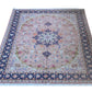 Tabriz Wool and Silk Pink/Blue Fine Hand Knotted 11 X 8 FT