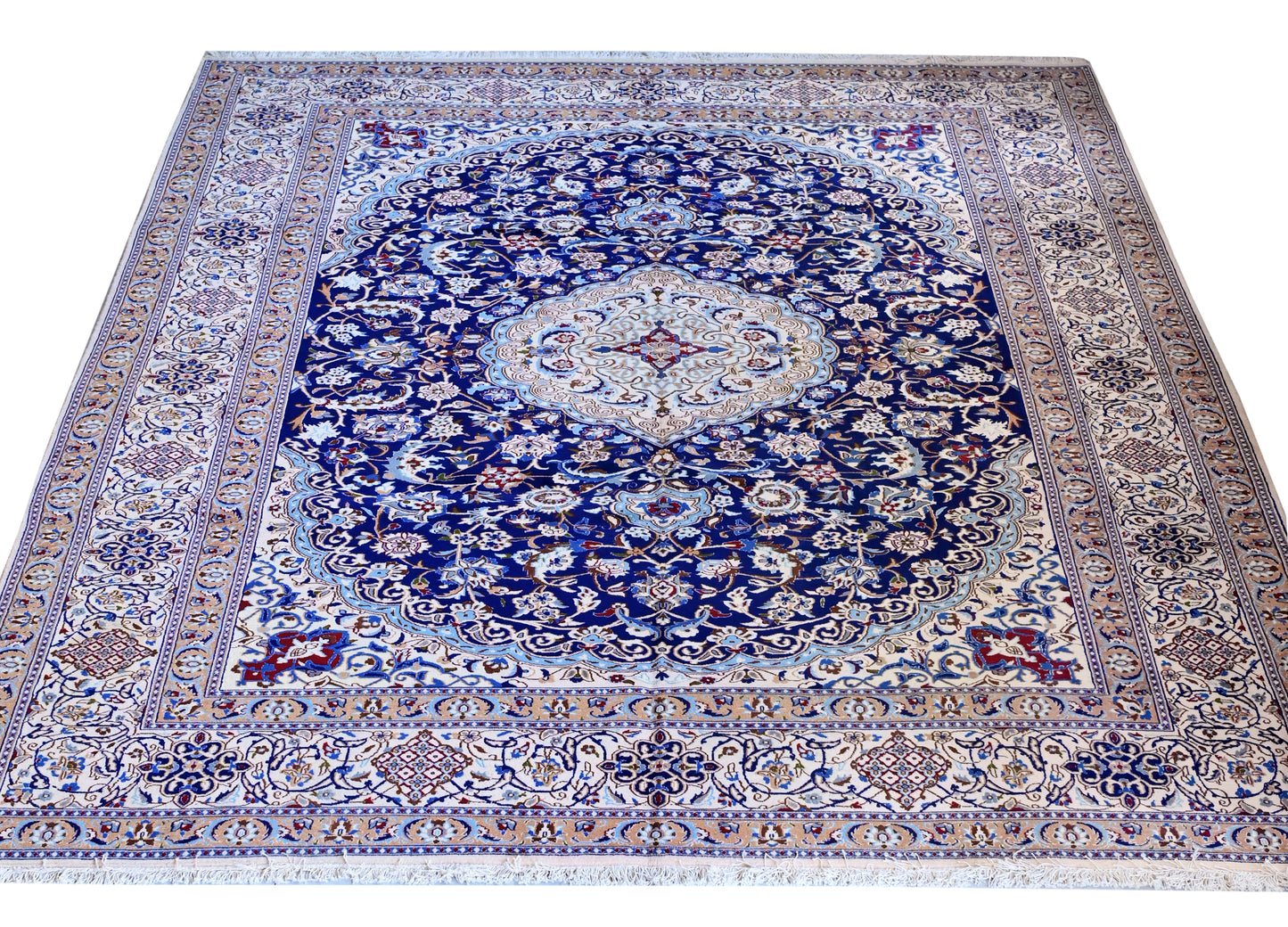 Nein Baby Lambs Wool Silk Fine Hand Knotted 13 X 10 FT