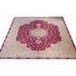 Tabriz Wool and Silk Hot Pink Fine Hand Knotted