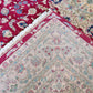 Tabriz Wool and Silk Hot Pink Fine Hand Knotted 13 X 10 FT