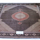 Mahi Tabriz Wool and Silk Black/Beige 13 X 10 FT