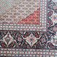 Mahi Tabriz Wool and Silk Black/Beige 13 X 10 FT