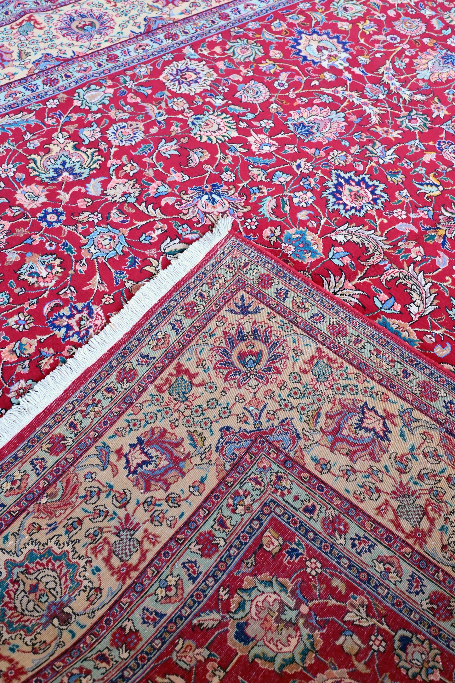 Mashad Wool Hand Knotted Red 13 X 10 FT