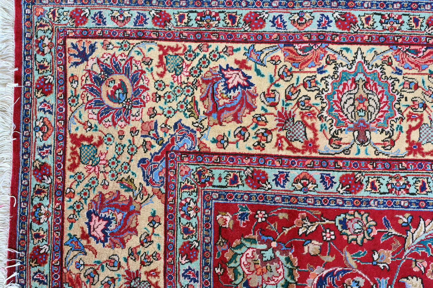 Mashad Wool Hand Knotted Red 13 X 10 FT