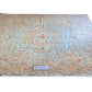 Tabriz Royal Wool and Silk on Silk Base Fine Hand Knotted Cream/Peach 14 X 10 FT