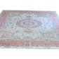 Tabriz Royal Wool and Silk on Silk Base Fine Hand Knotted Cream/Pink 13 X 10 FT