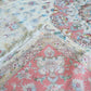 Tabriz Royal Wool and Silk on Silk Base Fine Hand Knotted Cream/Pink 13 X 10 FT