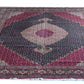 Tabriz Mahi Wool and Silk Maroon and Black Fine Hand Knotted 11 X 8 FT