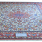 Ispahan Kunj Wool Cream/Orange fine Hand Knotted 12 X 9 FT