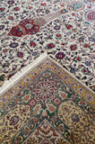 Ardabeel Wool Fine Hand Knotted Cream and Green 13 X 10 FT