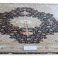Tabriz Royal Wool and Silk on Silk Base Black With Pastels 13 X 10 FT
