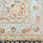 Tabriz Royal Wool and Silk on Silk Base Black With Pastels 13 X 10 FT