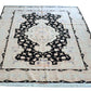 Tabriz Royal Wool and Silk on Silk Base Black/Beige 10 X 7 FT