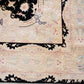 Tabriz Royal Wool and Silk on Silk Base Black/Beige 10 X 7 FT