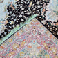 Tabriz Wool and Silk Black/Beige Fine Hand Knotted 10 X 7 FT