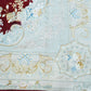 Tabriz wool and silk, red/beige, fine hand knotted 10 X 7 FT