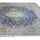 Nein Baby Lambs Wool and Silk Fine Hand Knotted Blue/Cream 15 X 10 FT